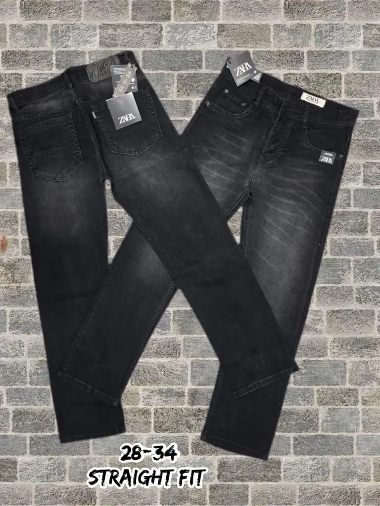 Straight fit Zara black Jeans (XL)